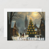 We wensen een vrolijk kerstfeest - O11 Uitnodiging Briefkaart (Voorkant / Achterkant)