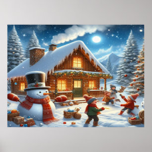 We wensen een vrolijk kerstfeest - O22 Poster