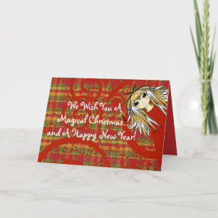 We wensen je een magisch kerstfeest.. en een geluk feestdagen kaart