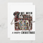 We wensen je een mooi kerstskelet. bedankkaart (Voorkant / Achterkant)