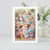 We wensen jullie allemaal een prettig kerstfeest kaart (Staand voorkant)