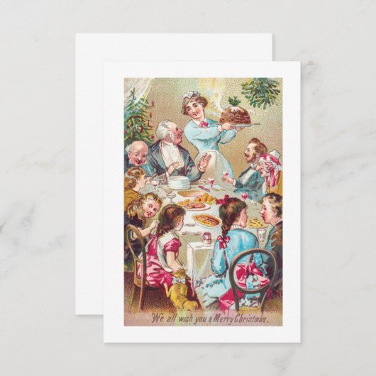 We wensen jullie allemaal een prettig kerstfeest kaart (Voorkant / Achterkant)