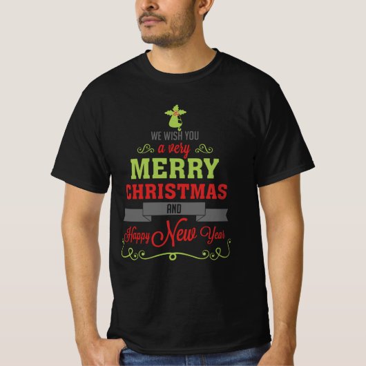 We wensen u een heel prettig kerstfeest | FEESTDAG T-shirt (Voorkant)