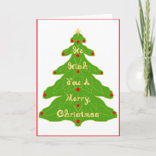 We Wensen U Een Prettig Kerstfeest Stof Lettertype Feestdagen Kaart