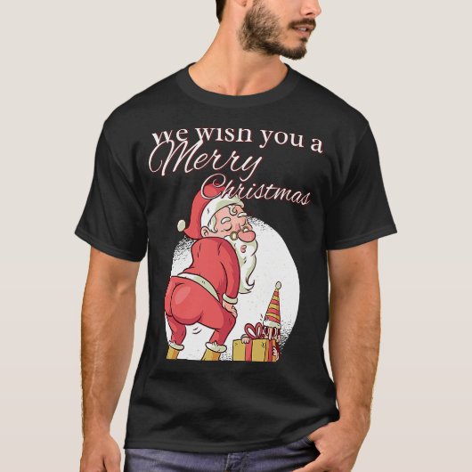 We wensen u een prettig kerstkerstkerstkerstkerstc t-shirt (Voorkant)