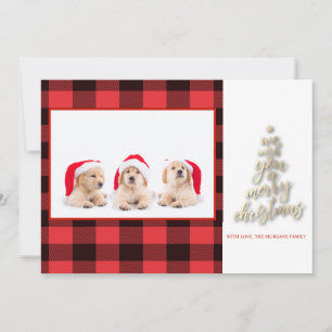 We wensen u een prettige kerstbufferfoto