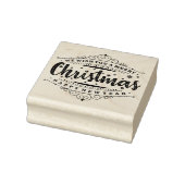 We wensen u een prettige kerstdag 	rubberstempel (Stempel)