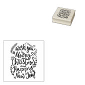 We wensen u een prettige kerstdag. 	rubberstempel (Gestempeld)