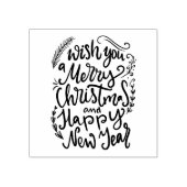 We wensen u een prettige kerstdag. 	rubberstempel (Afrduk)