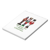 We wensen u een prettige kerstkrakers. notitieblok (Gedraaid)