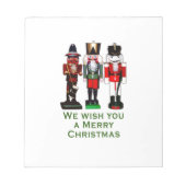 We wensen u een prettige kerstkrakers. notitieblok (Voorkant)