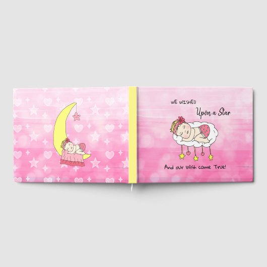 We wensten het Baby shower van een sterrenmeisje Gastenboek (Volledig)