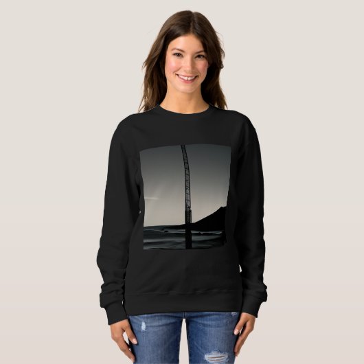 We Were Here vrouwen zwart sweatshirt (Voorkant volledig)