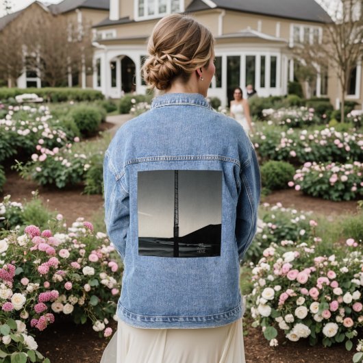 We Were Here w sms vrouwen denim jas Denim Jacket (Huwelijk Achterkant)