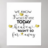 We weten dat je hier vandaag zou zijn... poster (Voorkant)