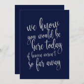 We weten dat je hier zou zijn betaalbaar trouwteke kaart (Voorkant / Achterkant)