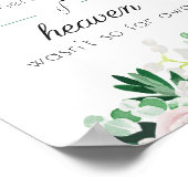 We weten dat je hier zou zijn Waterverf Floral Gre Poster (Hoek)