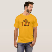 We weten dat ons oude zelf gekruisigd was met hem. t-shirt (Voorkant volledig)