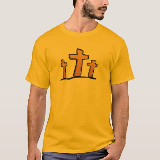 We weten dat ons oude zelf gekruisigd was met hem. t-shirt (Voorkant)