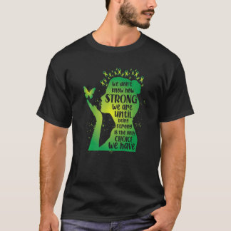 We weten niet hoe sterk we een groene geestelijke t-shirt