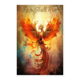 WE WILL RISE - Tekstversie Foto Afdruk