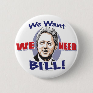We willen Bill Clinton Button