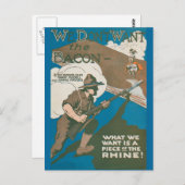 We willen de bacterie niet briefkaart (Voorkant / Achterkant)