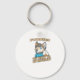 We willen een andere Furry Fandom Fursuit Gift zij Sleutelhanger