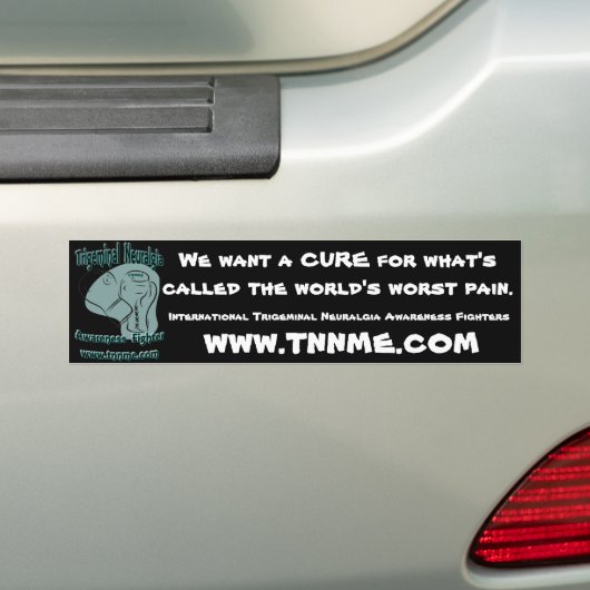 We willen een CURE bumper sticker. Bumpersticker (Op auto)