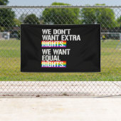 We willen geen extra rechten - we willen gelijke r spandoek (Insitu)