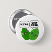 We willen grappige kruidenwoordspeling zijn ronde button 5,7 cm (Voorkant /achterkant)