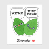 We willen grappige kruidenwoordspeling zijn sticker (Vel)