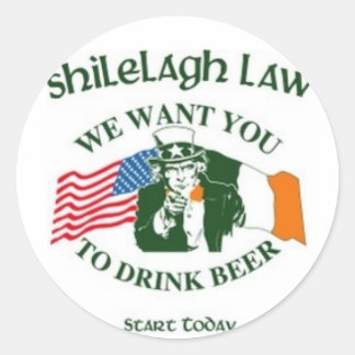 We willen je ronde sticker