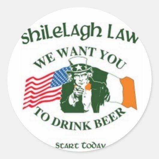 We willen je ronde sticker (Voorkant)