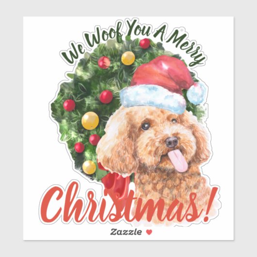 We willen jullie graag kerstcadeaukleurig kerstfee sticker (Vel)