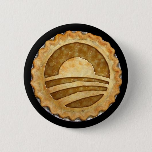"We willen Pie!" Obama Pie Button (Voorkant)