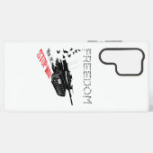 We willen wereldvrede en vrijheid, stop de oorlog samsung galaxy hoesje (Achterkant horizontaal)