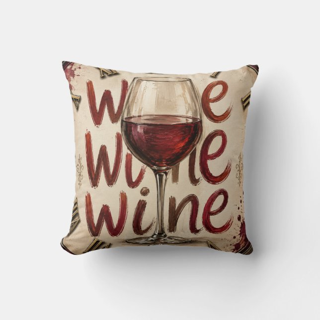 We Wine  Kussen (Voorkant)