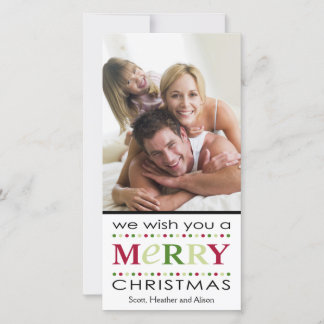 We Wish You A Merry Christmas Feestdagenkaart