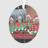 We Wish You a Merry Christmas Music Note Photo Red (devant)