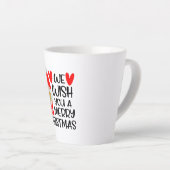 We Wish You A Very Merry Christmas Latte Mok (Rechterhoek)