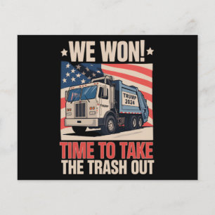 We Won Tijd Om De Vuilnisbak Te Legen Trump 47 Flyer