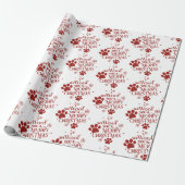 We Woof jullie een Prettig Kerstfeest Cadeaupapier (Uitgerold)