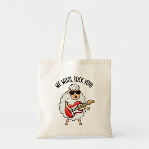 We Wool Rock You Grappige Schaap Stomme Spreuk Tote Bag