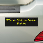 We worden boeddha bumpersticker (Op auto)