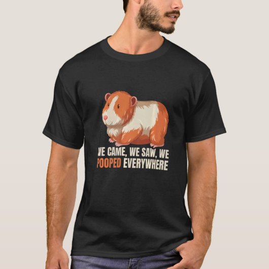We zagen dat we overal waar Guinee-Bissau poopten. T-shirt (Voorkant)