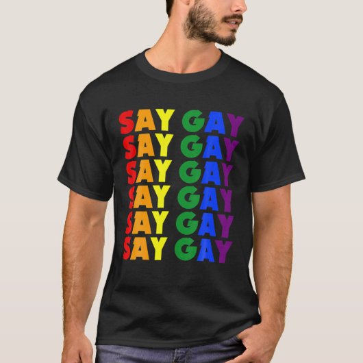 We zeggen Gay Pride - LGBT Florida Proud Clothing T-shirt (Voorkant)