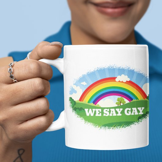 We zeggen Gay Rainbow Pride Koffiemok