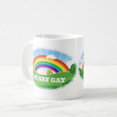 We zeggen Gay Rainbow Pride Koffiemok (Voorkant links)