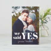 We zeiden ja Foto Verloving Aankondiging (Staand voorkant)